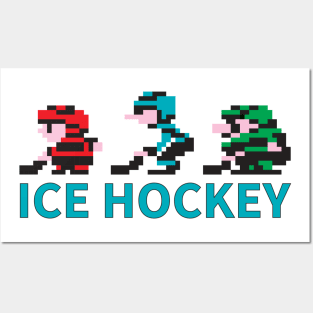 8-bit Ice Hockey Guys Posters and Art